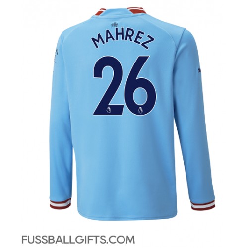 Manchester City Riyad Mahrez #26 Fußballbekleidung Heimtrikot 2022-23 Langarm